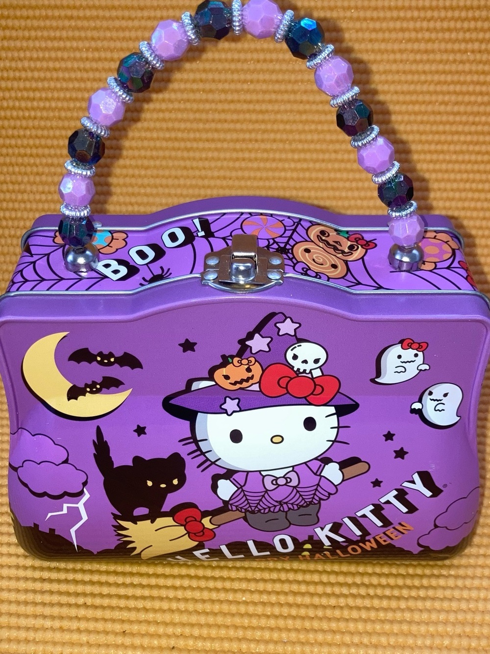 Hello Kitty By Sanrio Halloween Purse Tin Halloween Decoration